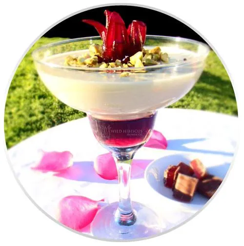 Wild Hibiscus Flowers in Rose Syrup