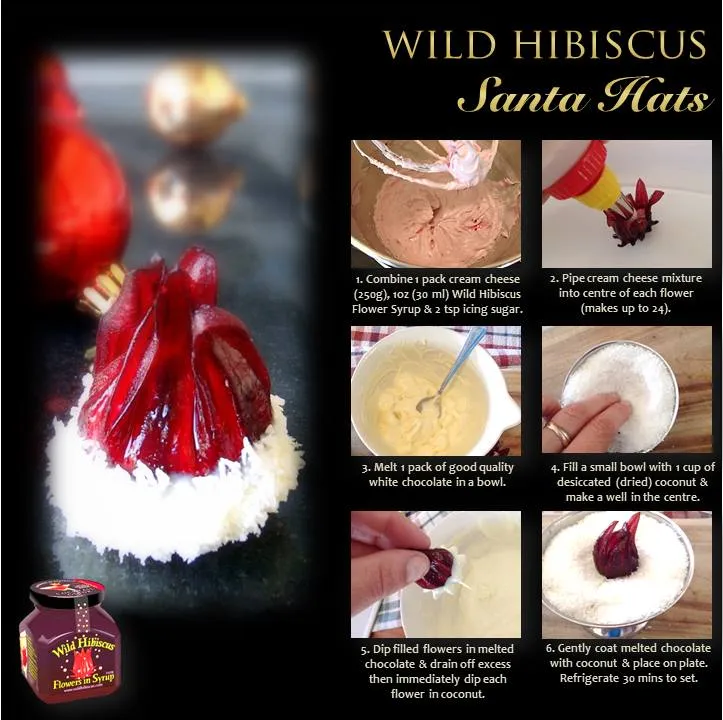 Wild Hibiscus Flowers in Syrup