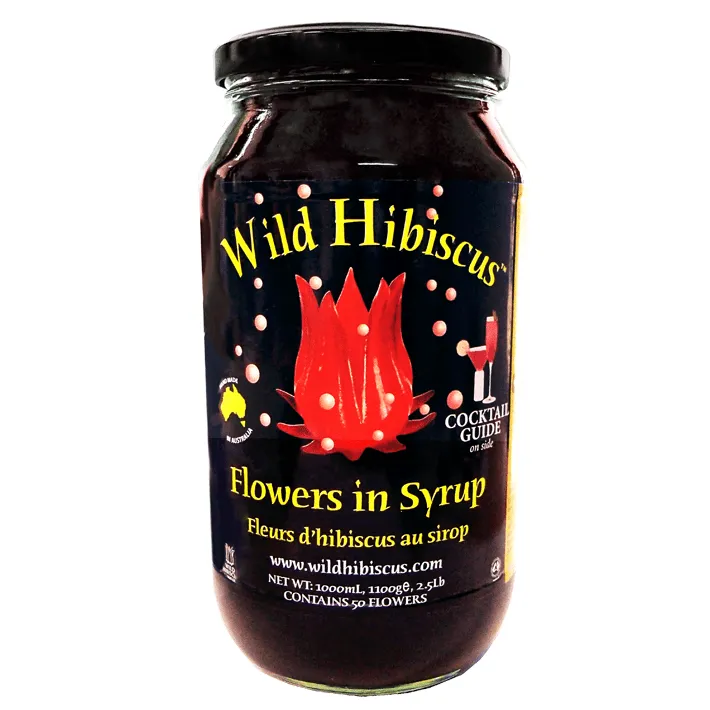 Wild Hibiscus Flowers in Syrup