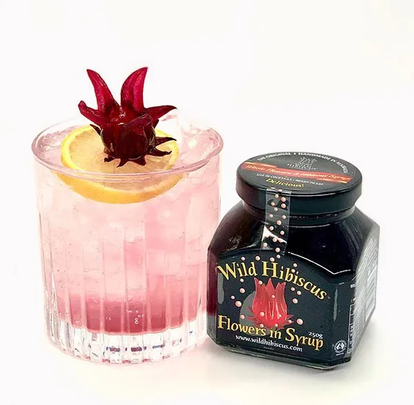 Wild Hibiscus Flowers in Syrup
