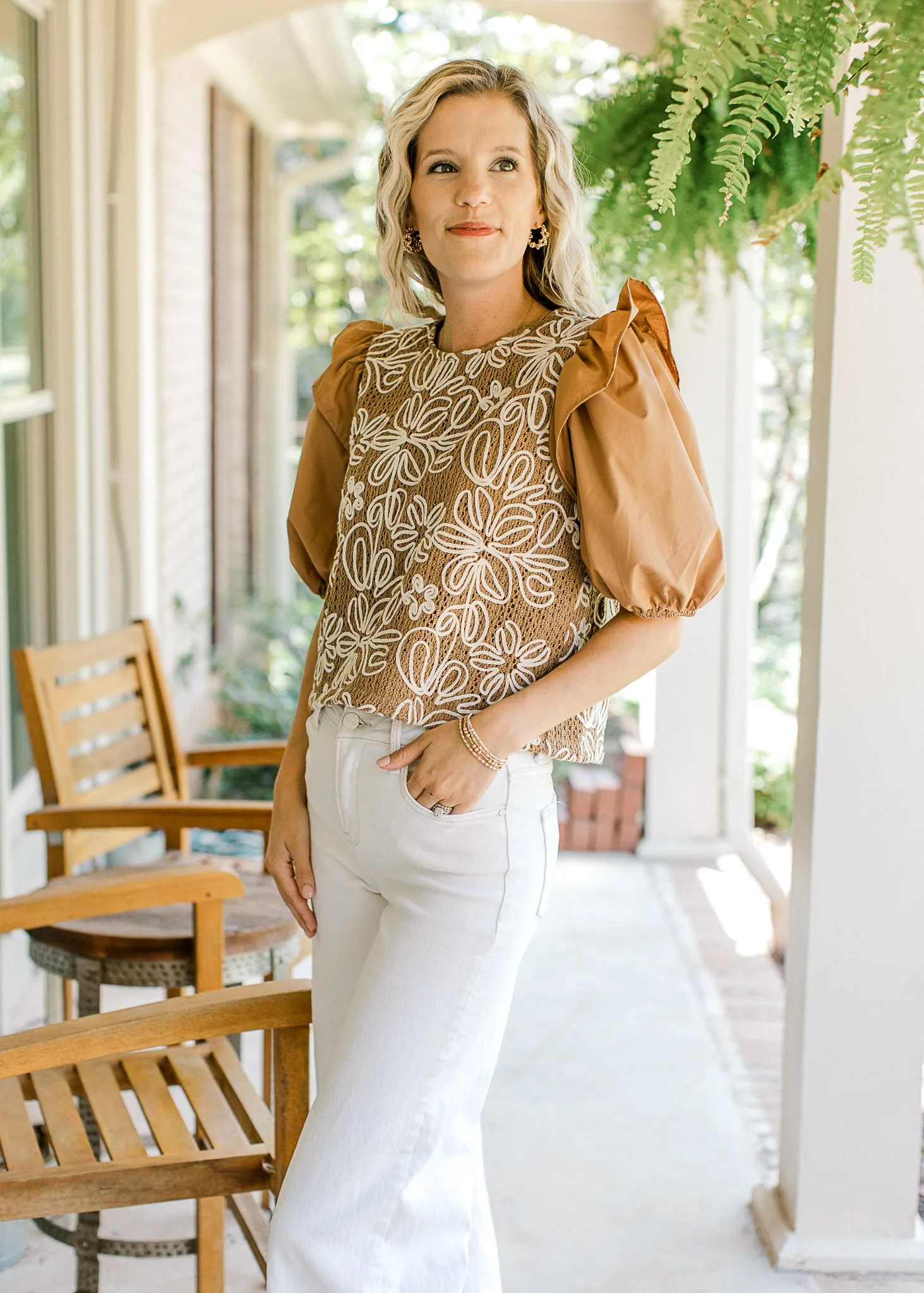 XZ Lucy Embroidered Top
