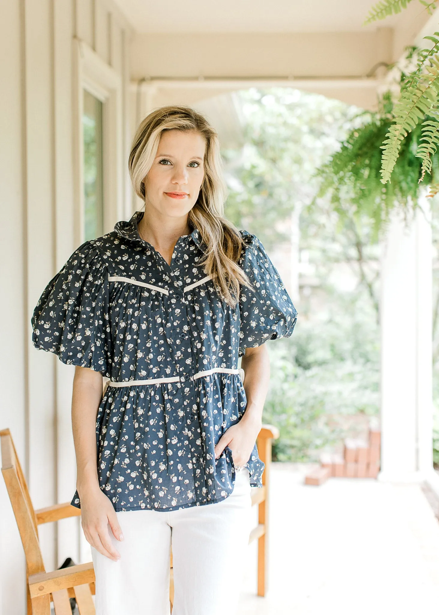 XZ Vintage Navy Top