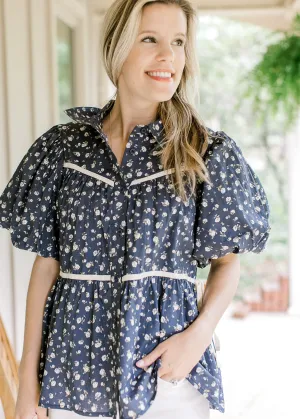 XZ Vintage Navy Top