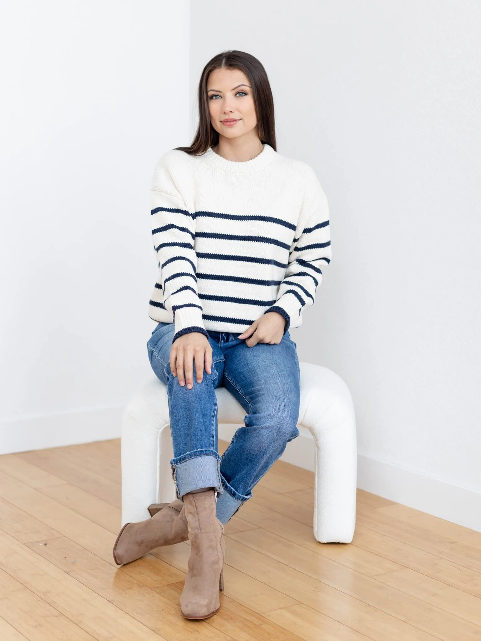 Z Supply Boyfriend Stripe Sweater